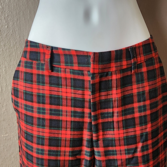 H&M L.O.G.G. Black, Red, & Green Plaid Pants - Picture 2 of 9